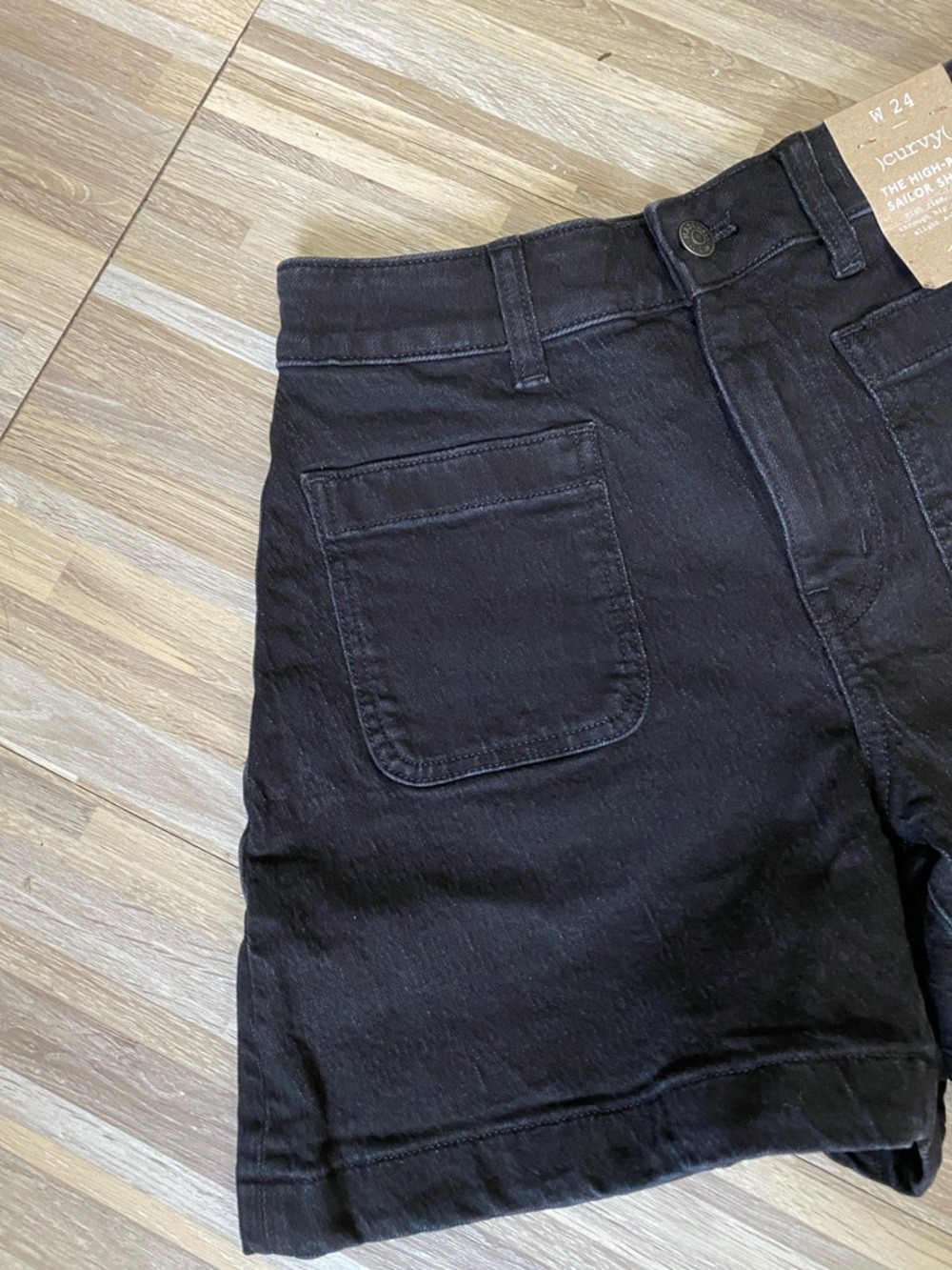 NWT MADEWELL Curvy The High Rise Sailor Short jean shorts size women’s 24 - Picture 5 of 8